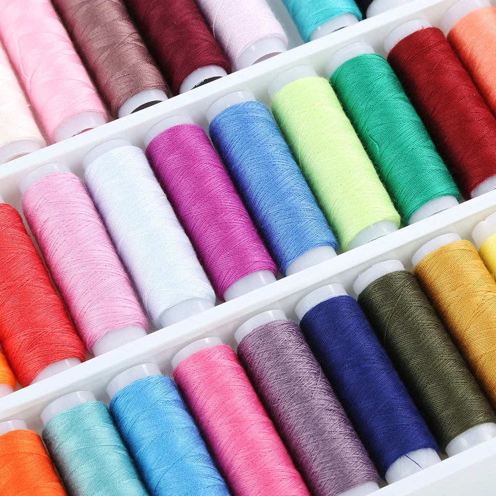 39 Colors Polyester Yarn Sewing Thread Roll Machine Hand Embroidery 150  Meter Each Spool Durable For Home Sewing Kit - AliExpress