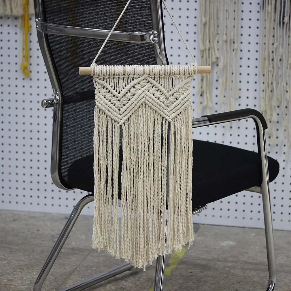 Bohemian Style Wall Hanging Tapestry Hand Woven Cotton Wool Home Wall Decor for Living Room Art Ornament Supplies