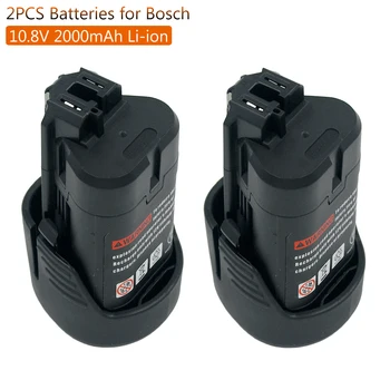 2pcs 10.8v 12V 2000mAh Li-ion Power Tools Battery for Bosch BAT411 BAT412A BAT413A GDR 10.8-LI GSR 10.8 V-Li Sony Cell
2pcs 10.8v 12V 2000mAh Li-ion Power Tools Battery for Bosch BAT411 BAT412A BAT413A GDR 10.8-LI GSR 10.8 V-Li Sony Cell