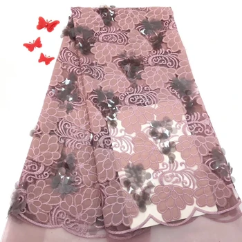 

2020 Latest African sequin fabric Bright colors high quality Sequins lace fabric for Nigerian Christmas Evening Dresses RF3151