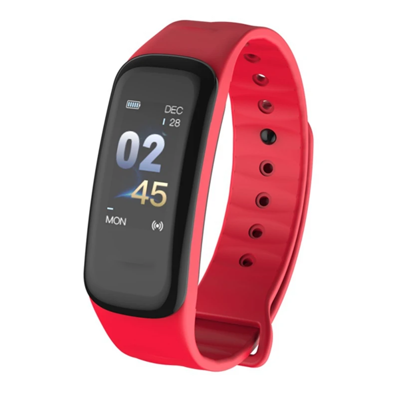 Новые фитнес-часы с пошаговым счетом, Bluetooth для мужчин и женщин, монитор сердечного ритма, умный браслет, часы - Цвет: R