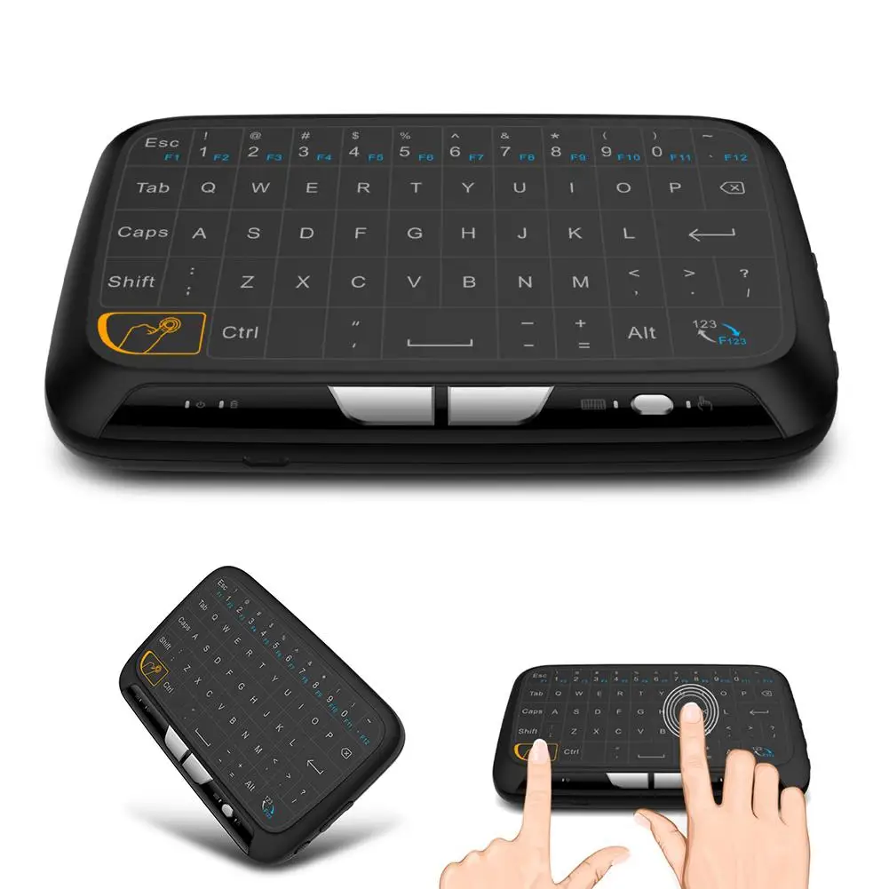 Беспроводная Bluetooth клавиатура H18 2 4 ГГц мини Air Mouse сенсорная для ПК ноутбука