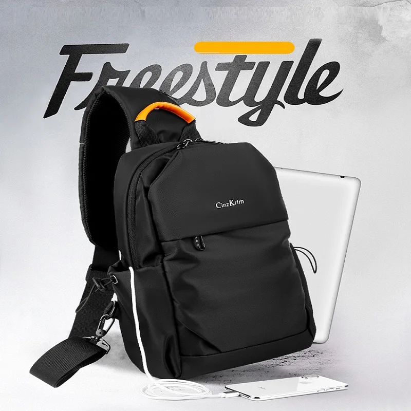 Fashion Male Crossbody Bags Murse Back Anti-theft Zipper Handbag Sling Bags 10.1" Tablet IPAD Putable Shoulder Bag Purse