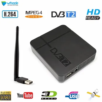 

DVB T2 Digital Terrestrial Receiver Bandwidth 1080P HD TV Tuner Receptor DVB-T2 MPEG-4 Mult language Standard Mini Set Top Box