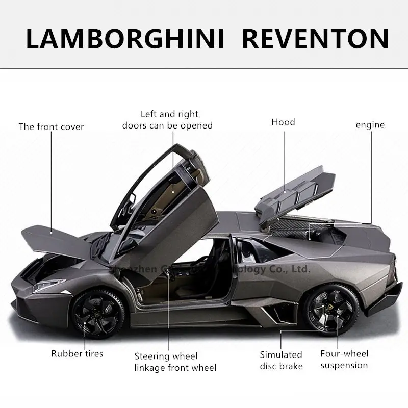 Bburago 1:18 Lamborghini Reventon модель автомобиля из сплава Моделирование Украшение автомобиля коллекция Подарочная игрушка литая модель игрушка для мальчиков