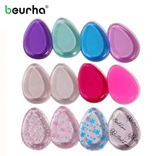 Новейшая губка, спонж для макияжа, водонепроницаемый силиконовый Желейный порошок, крем, косметический спонж, капля воды, сердце, круглая форма, инструмент для красоты