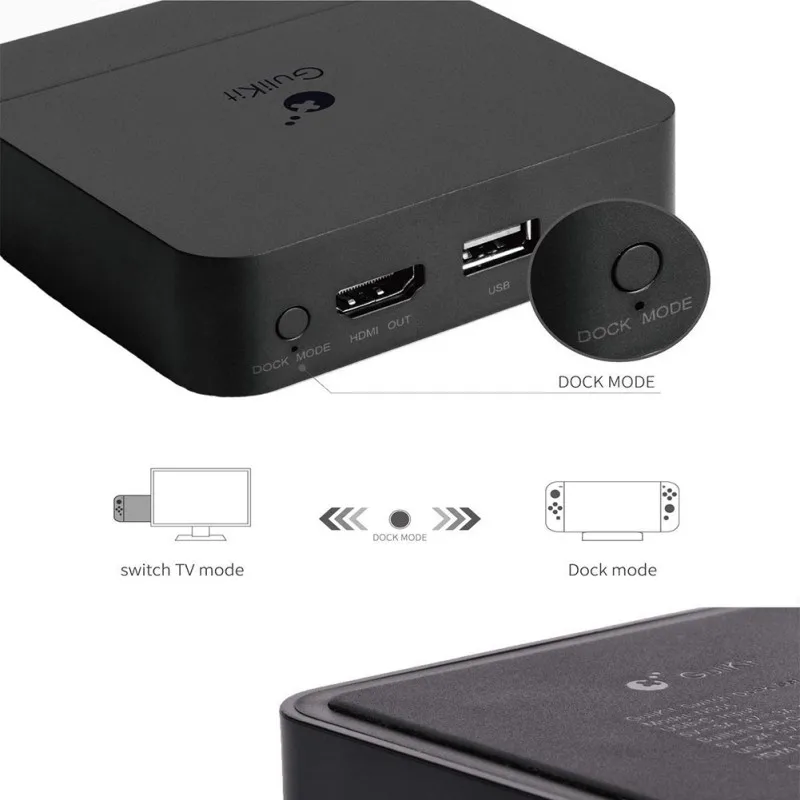 Новая портативная док-станция для nintendo Switch, док-станция GuliKit с USB-C зарядка PD Stand, HDMI адаптер и USB 3,0 порт