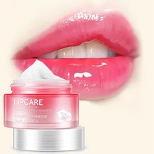 Клубничная маска для сна, отшелушивающий бальзам для губ, увлажняющий крем, питают губы, укрепляют, витаминный крем для ухода за кожей, ночной крем