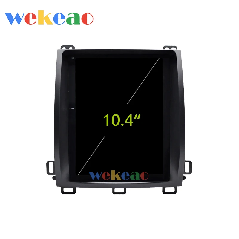 Вертикальный экран Wekeao Tesla style 10,4 ''1 Din Android 8,1, автомобильный gps-навигатор, dvd-плеер для автомобиля, Радио для Lexus GX470, wifi, 4G