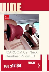ICAROOM Автомобильная подушка 3D космическая память хлопок подушка для шеи универсальная подушка для автомобильного кресла поддержка подголовника Подушка c