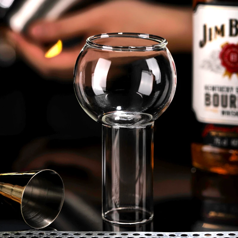 Aixiangru-Round Cocktail Cup, Smoked Molecular, Creative Food, Restaurant Bar, Coffee Glass Ball Cup, Online Celebrity