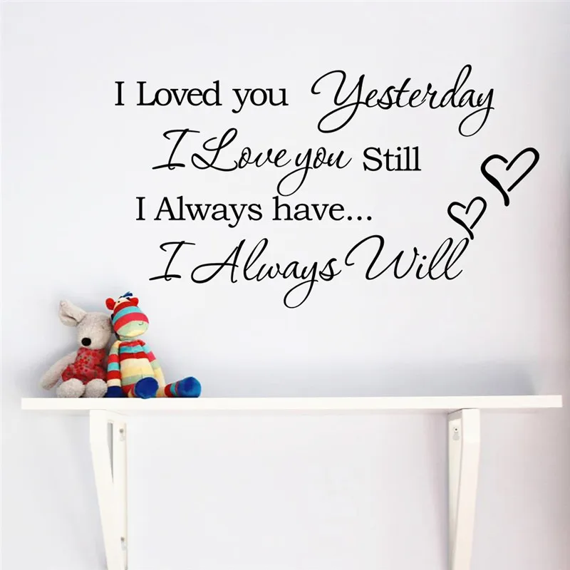 

I Love You Warm Quote Vinyl Wall Sticker For Kids Room Home Decor Accessories For Living Room Decorative Vinyl For Bedroom Walls