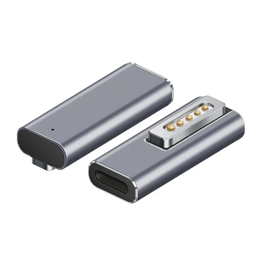 NEW Portable LED Aluminum Alloy PD Fast Charging Conversion Type-c To Magsafe2 Adapter Air/pro Laptop Smart Phone