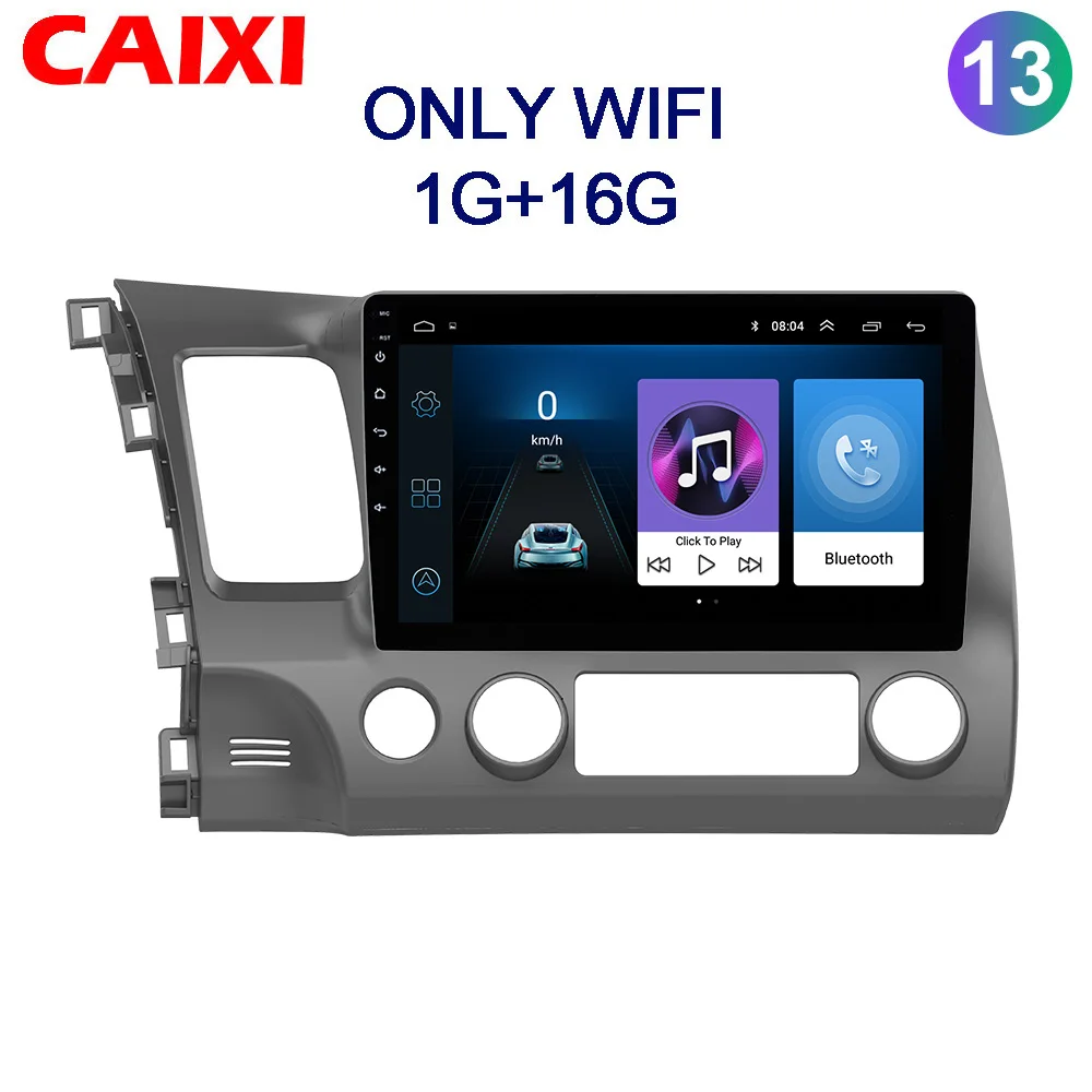 Cx-SY-UI1 Caixi 10,1 дюймов 2Din Android 9,0 автомобильный Радио мультимедийный плеер для Honda Civic 2006-2011 Навигация gps dvd-плеер - Цвет: Cx-SY-UI1