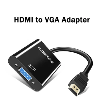 

Hannord HDMI to VGA Adapter HDMI VGA Converter Adapter 1080P Male to Female Digital Analog Video Audio For PC Laptop TV Box