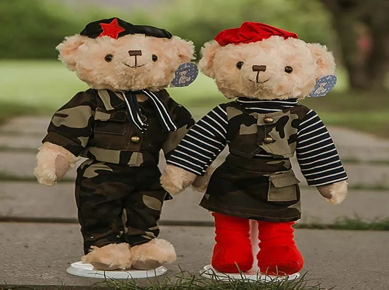 2 шт./пара 38 СМ Корея ins прекрасная пара плюшевых мишек свадебное платье плюшевый мишка ткань плюшевая игрушка кукла свадьба день рождения Рождественский подарок