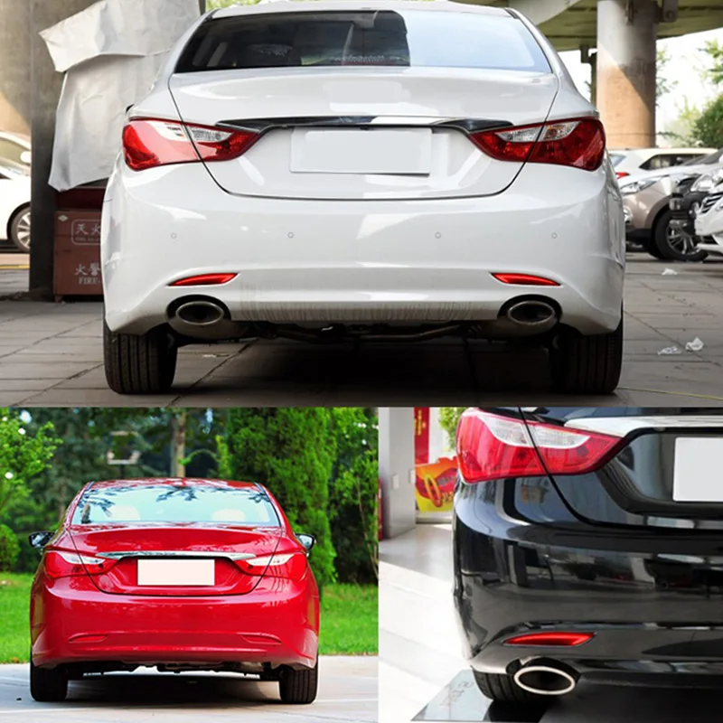 Светодиодный отражатель заднего бампера для автомобиля, светильник s для hyundai Sonata 2010 2011 2012 2013, тормозной светильник, сигнальный светильник поворота