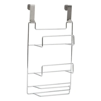 

ABSF Multifunctional Kitchen Storage Rack Cabinet Door Hook Preservative Bags Holder Organizer Shelf Roll Paper Tissue Holder
