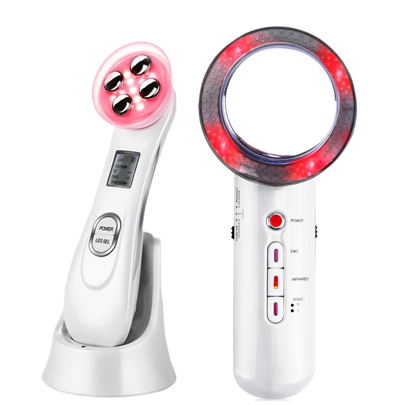 EMS Radio Frequency RF Blackhead Remover Skin Scrubber Infrared Body Slimming Massager Cavitacion Galvanica Cleaning Face Beauty 9