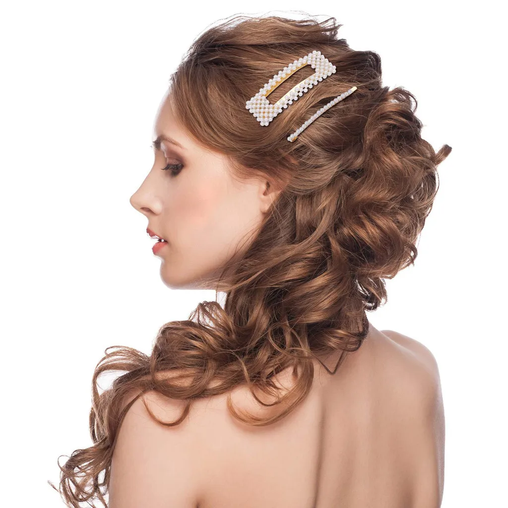 Женская металлическая заколка для волос с жемчугом, заколка для волос, аксессуары для волос, красивые стильные инструменты, головной убор, свадебная заколка#1120