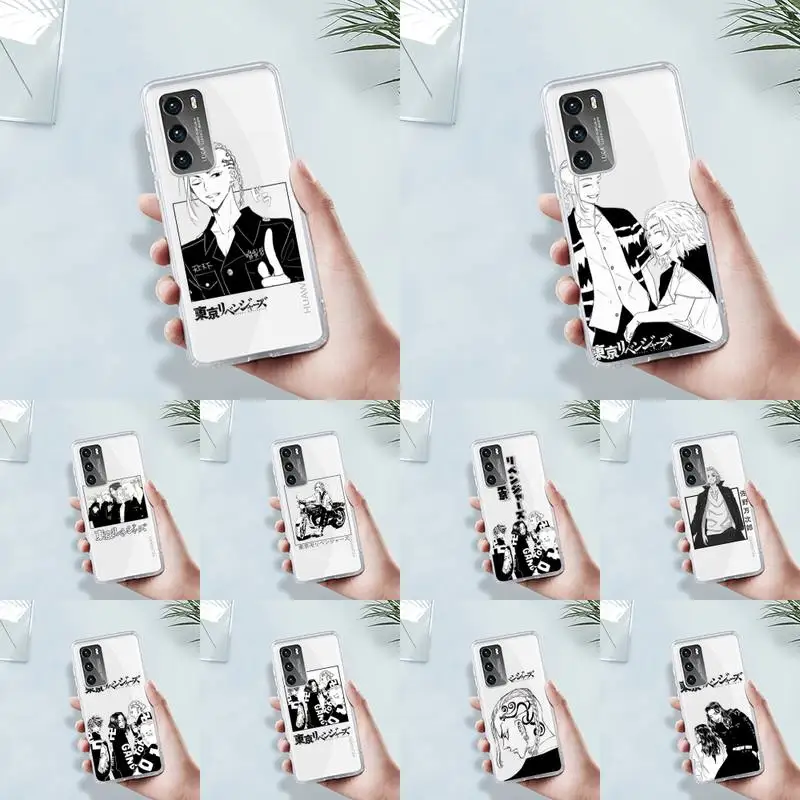Tokyo Revengers manjiro sano Phone Case Transparent For Huawei 8 7 6 5 4 3 2 pro SE i E Soft TPU Clear Mobile Bags Coque | Мобильные