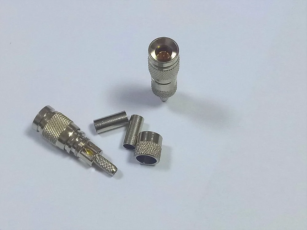 100 шт. DIN 1,0/2,3 CC4 штекер обжимные разъемы для кабеля RG174 RG316 LMR100 RG179