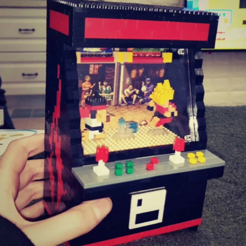 ZRK 7808 игровая комната истребитель черная игровая машина 3D модель 1060 шт. алмазные мини строительные блоки маленькие кирпичи игрушки для детей без коробки