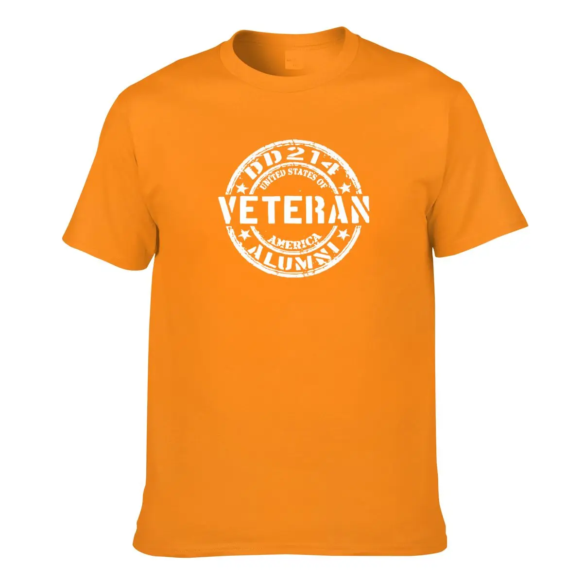 

DD214 Alumni Distressed American Circle Veteran Tops Tee T Shirt T-Shirt Popular Tagless