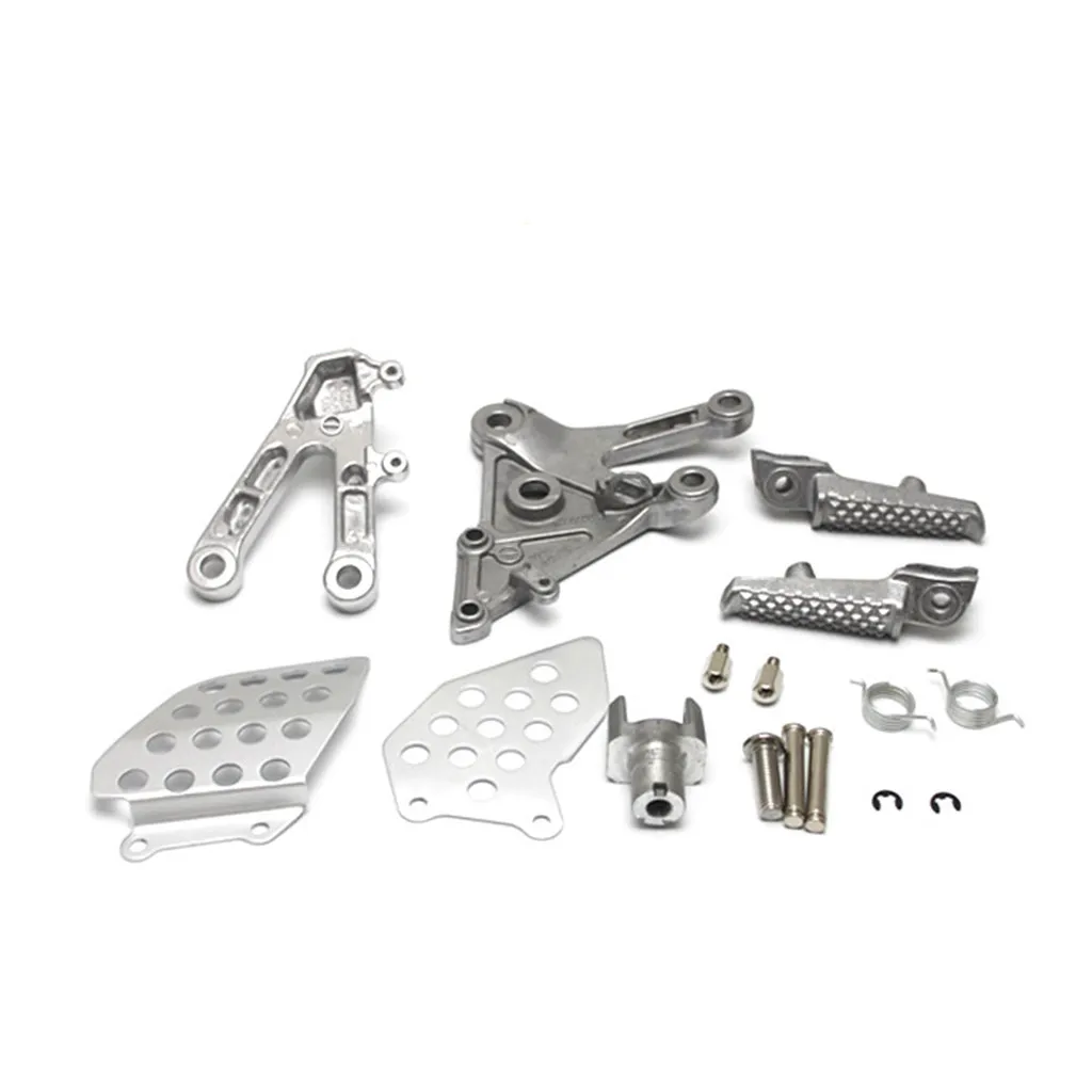 Серебряный передний подножки кронштейн в сборе для Honda CBR600RR 2003-2006