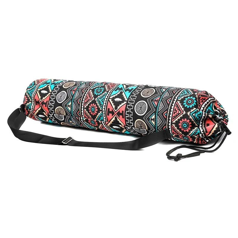 8 colors! Yoga Mat Bag Adjustable Strap, Water Bottle Carrier Inner& Outer Pockets- Fits Most Yoga Mat Sizes