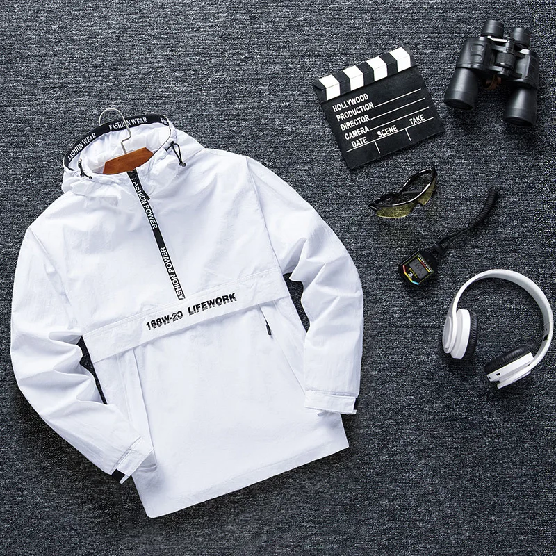 

Windbreaker Man Will Code Even Hat Loose Coat Jacket Cardigan Korean Trend Sweater Overcoat Spring And Autumn Dress New Pattern
