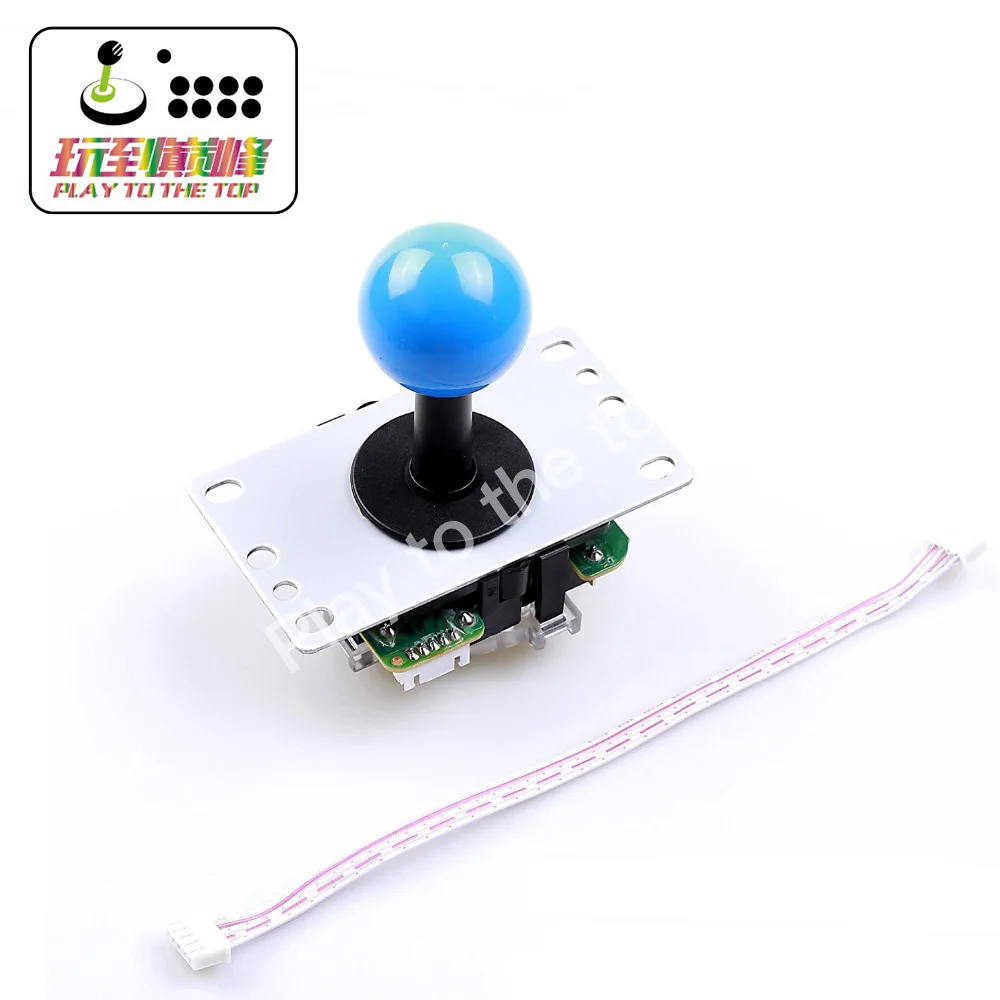 Zero Delay PC Комплект Аркады своими руками 5pin 8Way джойстик+ хромированная световая кнопка с микропереключателем для Mame Jamma& Fighting Game