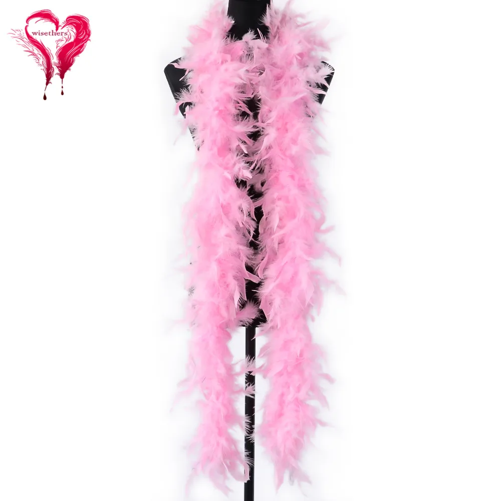 Turkey Feather Boa Party Clothing Fluffy Feather Shawl Dyed Colored for Wedding Carnival Dress Decorative 60 Grams/1 Pcs