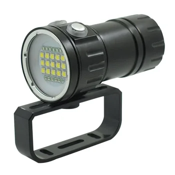 

Waterproof Scuba LED Diving Flashlight Underwater Video Photography Lights Lamp White Red Light 18650 Photo Light Torch