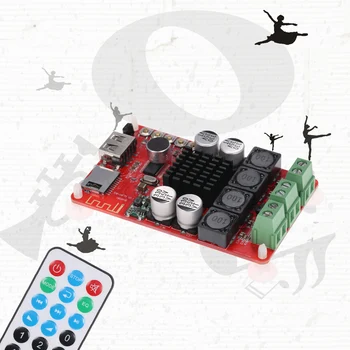 

New TPA3116 2*50W Bluetoo 4.0 Audio Receiver Board Wireless Power Amplifier Board Stereo Amplifier Module with Remote Control