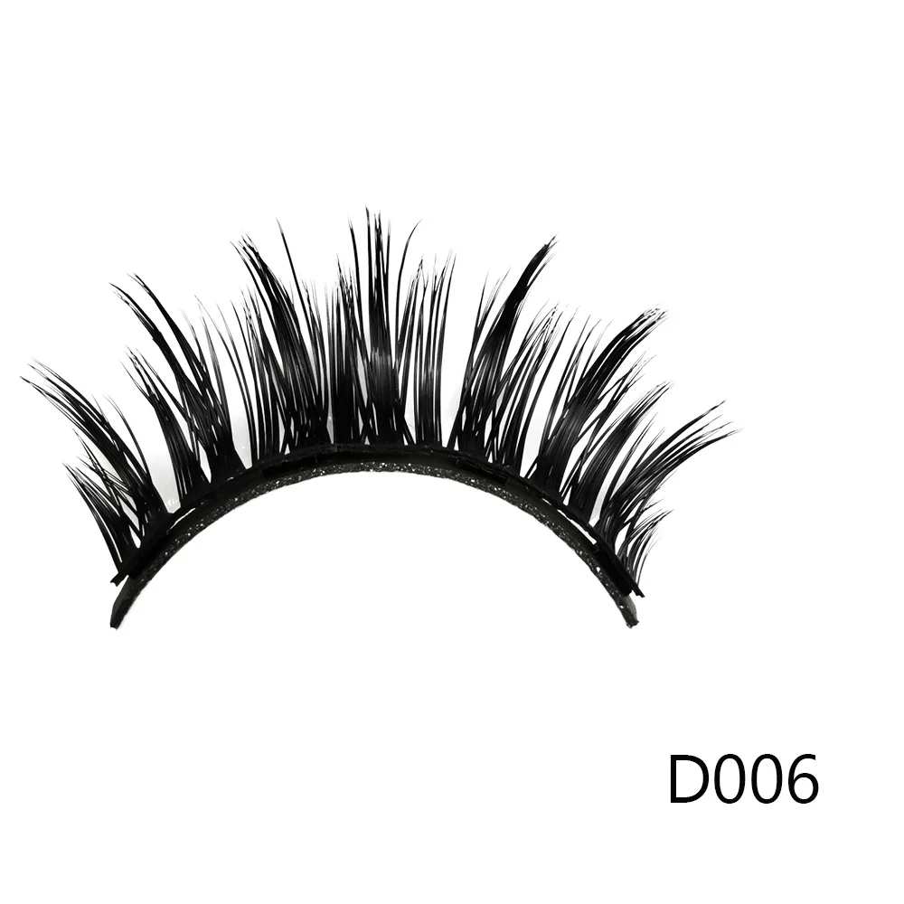 D006 Magnetic Eyeliner Eyelashes Kit Magnetic 3D Eyelashes Liquid Eyeliner False Lashes Eyelash Curler Reusable Falses Eyelash - Цвет: D006