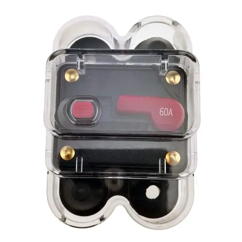 12V-24V DC Circuit Breaker Trolling Motor Auto Car Marine Boat Bike Stereo Audio Inline Fuse Inverter Waterproof with Manual Reset 250A 250Amp