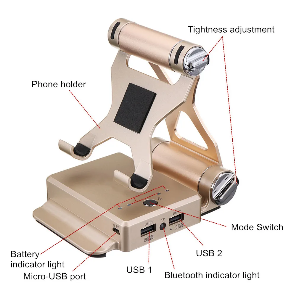  3000mAh bluetooth Gamepad Charger Converter Stand Portable Phone Holder with Keyboard Mouse for PUB