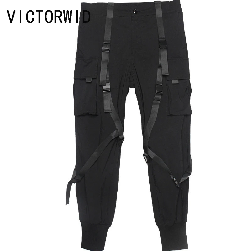 

VICTORWID 2020 spring and autumn dark tide brand three-dimensional pocket streamer paratrooper pants functional overalls male ti