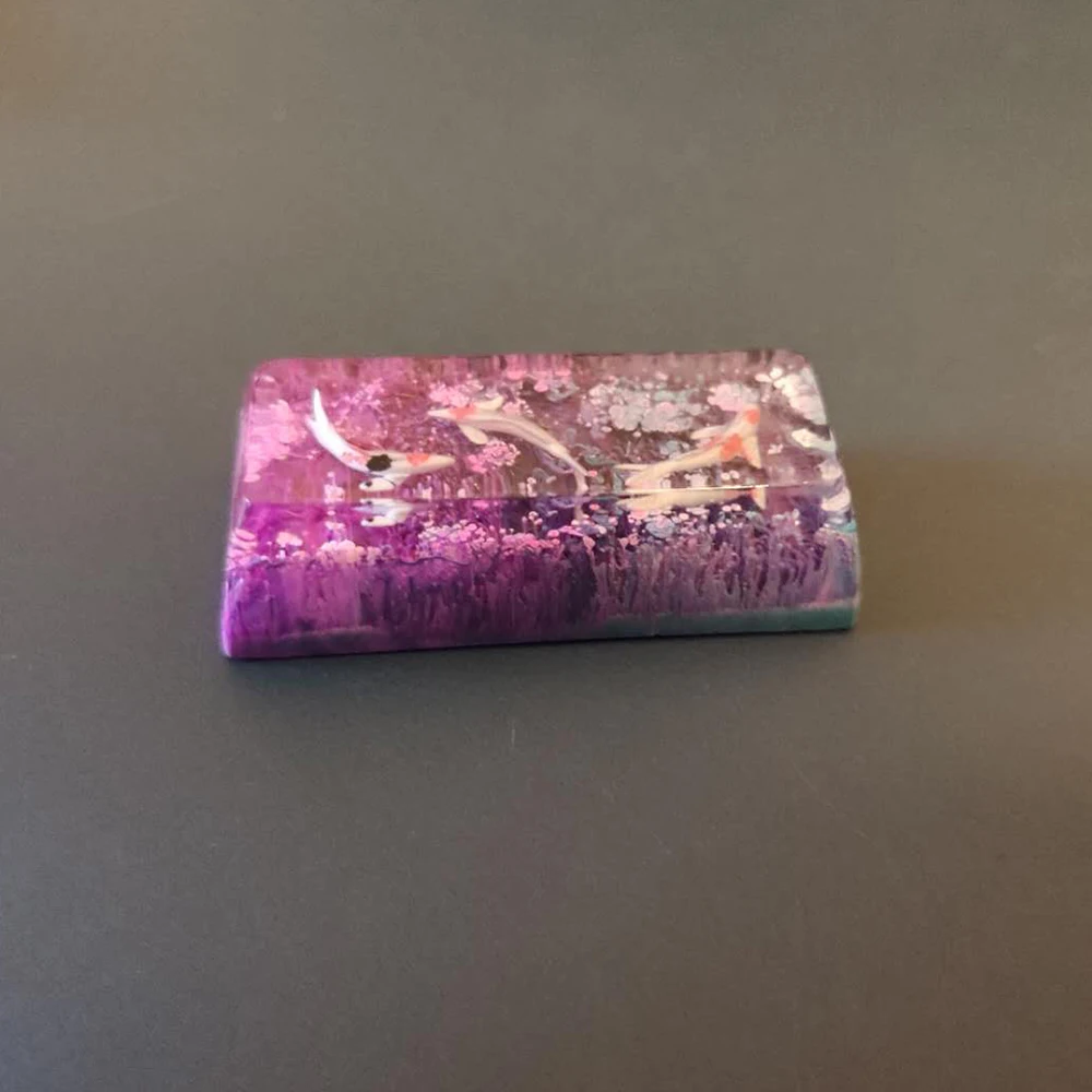 Pink koi backspace keycaps 2