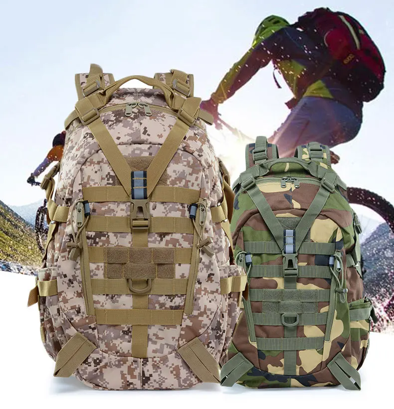 Тактический Рюкзак Molle, армейский военный рюкзак, рюкзак для альпинизма, мужской походный, для путешествий, для улицы, для охоты, камуфляжный рюкзак, светоотражающий