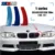 ZEMAR 3шт ABS Для BMW Series 1 E87 E82 E81 E88 Car Racing Решетка Полосы Отделка Клип M Power Performance Аксессуары 2004-2011