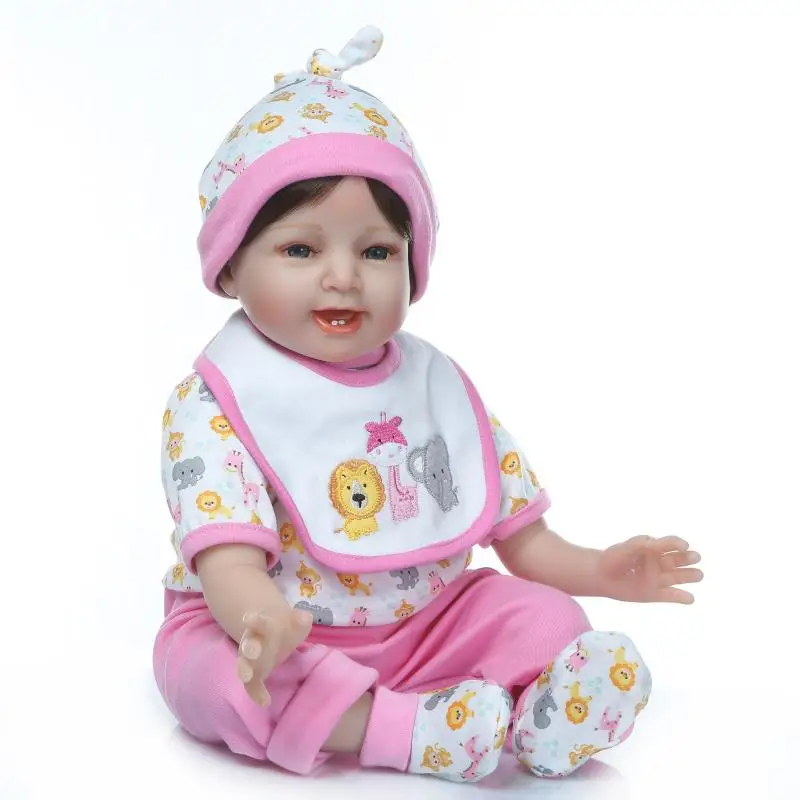 Силиконовые игрушки Reborn Baby Doll как настоящие 55 см виниловые куклы принцессы для детей подарок на день рождения реалистичные куклы-младенцы