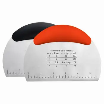 

Stainless Steel Pastry Spatulas Cutter With Scale Pizza Dough Scraper Fondant Cake Decoration Tools Baking Kitchen Accessories