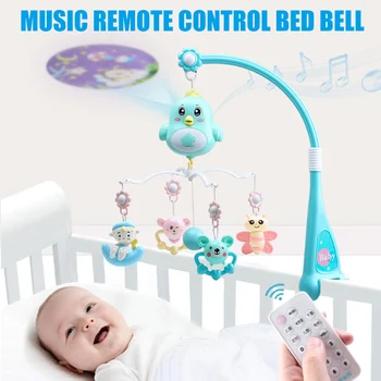 

Appease Bed Bell Music Rotating Teether Projection Remote Control Bed Pendant Bell for Baby AN88