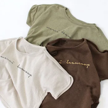 

2020 New Arrival Baby Girls Boys Printed T-Shirt Summer Fashion Kids Girls Top Tees 1-6T