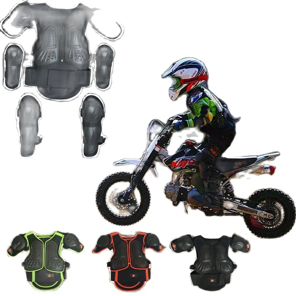 Children Motocross Cycling Balance Bike Full Body Armor Chest Spine Knee Elbow Guard Skiing Skating Racing body armor Vest waist
