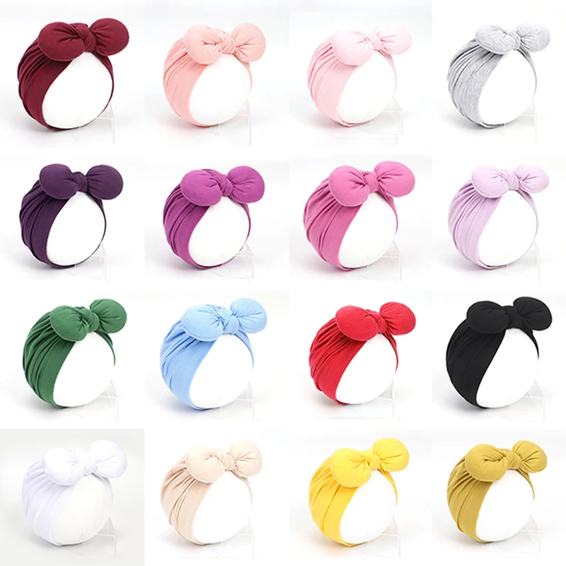 Милый бант для новорожденных тюрбан малышей новинка 2019 хлопковая шапка