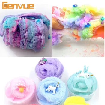 

New Cloud Slime Supplies Polymer Clay Charms Slime Fluffy Squishy Putty Glitter Playdough Magic Colored Sand Plasticine Toys Kid