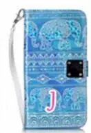 J Кожаный бумажник чехол для samsung Note 10 Pro S10 A10 M30 M20 A20 A50 A70 A20e A750 Эйфелева башня Многофункциональный Тигр кружева 1 шт - Цвет: J